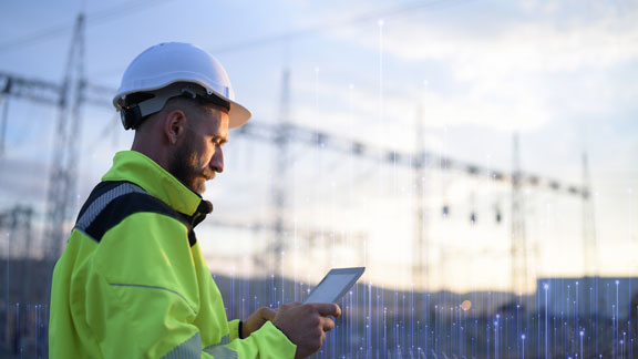 Person looking at mobile
